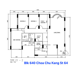 Blk 640 Choa Chu Kang Street 64 (Choa Chu Kang), HDB Executive #541179451